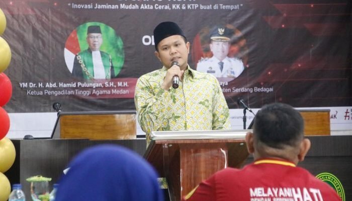 Luncurkan Aplikasi Si Jamu Kuat, Wabup Sergai Optimis Pelayanan di Pengadilan Agama Makin Baik