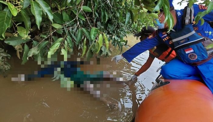 3 Hari Tenggelam, Lasiman Ditemukan Mengapung di Perairan Selat Cemara Jalur 6 Telang