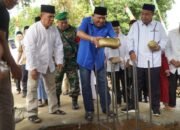 Syah Afandin Letakkan Batu Pertama Pembangunan Masjid Raya di Salapian