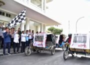 Edy Rahmayadi Lepas Ratusan Becak Motor Sosialisasikan HPN 2023