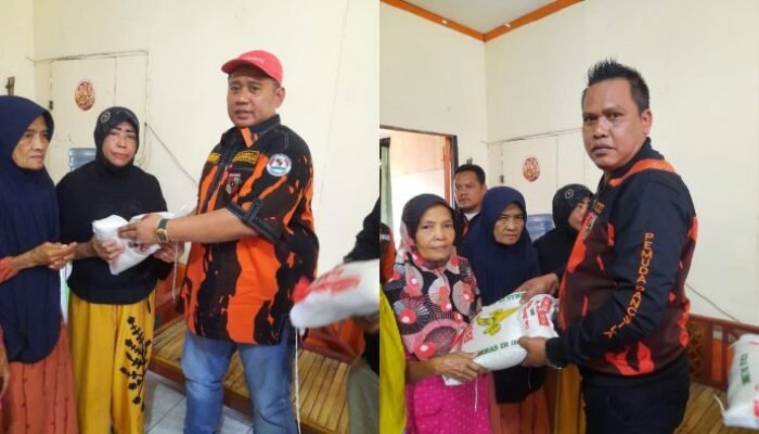 PAC Pemuda Pancasila Medan Denai Bagikan Sembako ke Warga