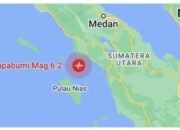 Gempa M 6,2 Guncang Aceh Singkil, Tidak Berpotensi Tsunami