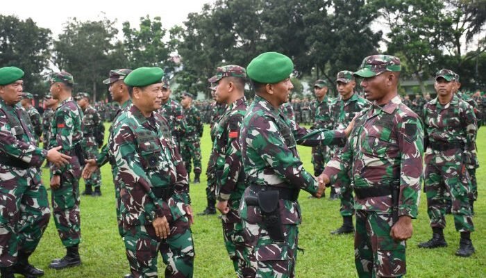 Pangdam I/BB Sambut Kedatangan Satgas Apter dari Kodam XVIII/Ksr