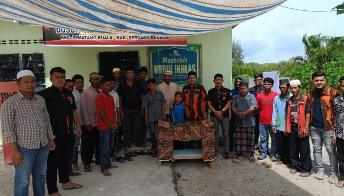 SAPMA PP Sumut Gelar Syukuran Peresmian Renovasi Musala Nurul Ikhlas di Sergai