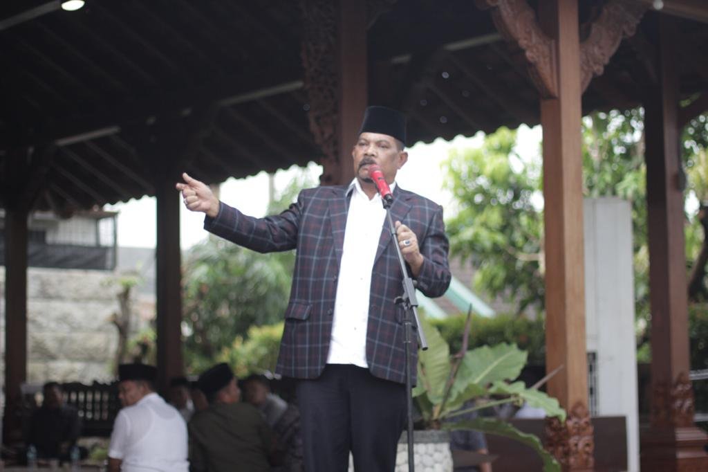 Rahudman Harahap saat pidato sambutan, Rabu (1522023). (Foto tim).