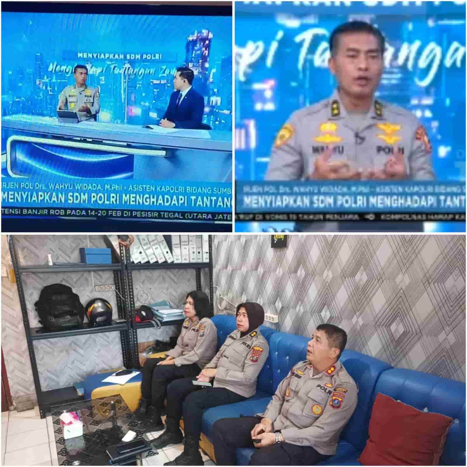 SDM Polrestabes saat Acara TVRI Dialog Indonesia Bicara