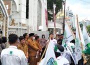 FSLDK dan KAMMI Gelar Unjuk Rasa di Kantor Gubernur dan DPRD Sumut