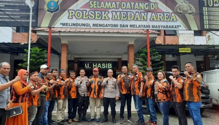 PAC Pemuda Pancasila Medan Denai Audiensi ke Kapolsek Medan Area