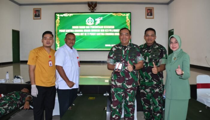 Korem 023/KS Gelar Donor Darah Sambut HUT ke-77 Persit