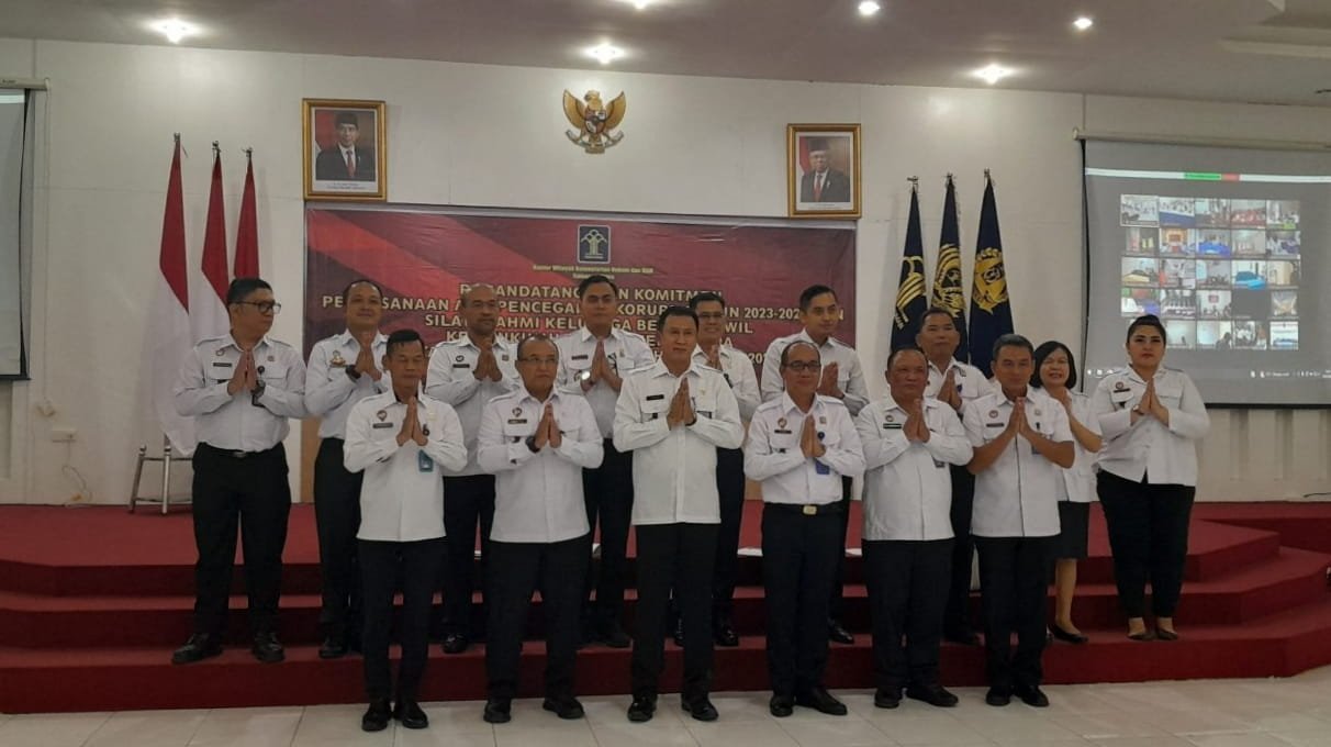 Jajaran Kemenkumham Sumut. Senin (20/3/2023). (Foto : ist).