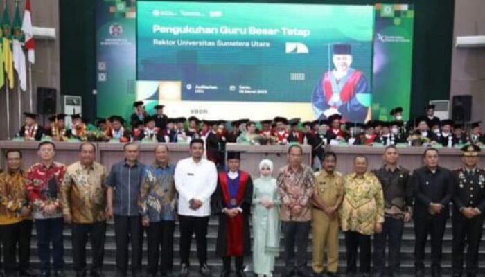 Ketua DPRD Medan Hadiri Pengukuhan Guru Besar USU