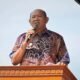 Plt Bupati Langkat Syah Afandin saat pidato sambutan, Kamis (2/3/2023). (Foto : ist).