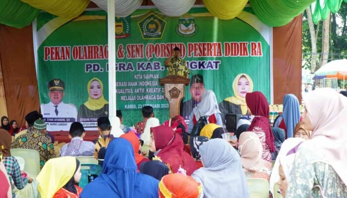 Syah Afandin Dukung Pelaksanaan PORSENI Raudhatul Athfal