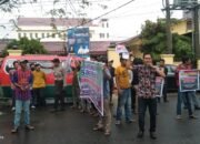 LSM Gembira Bersama Mahasiswa Demo Dinas Bina Marga Sumut