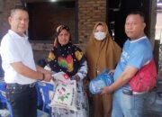 Ketua Pewarta Beri Sembako dan Uang Santunan kepada Keluarga Almarhumah Zaimi