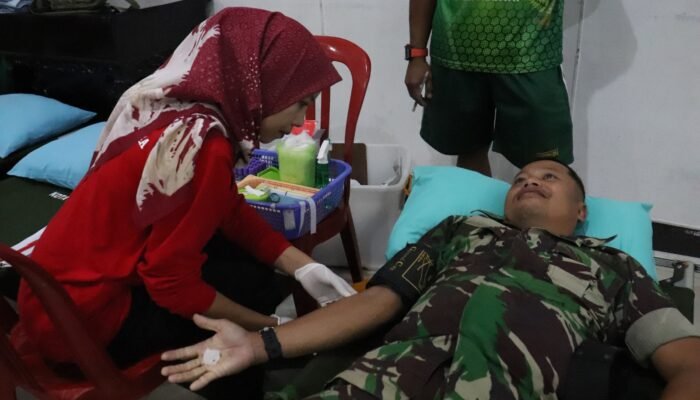 Sambut Ramadhan, Kodim 0309/Solok Gelar Donor Darah