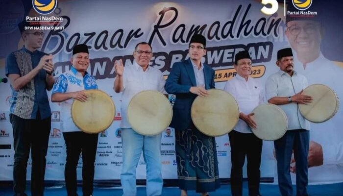 Pembukaan Bazar Ramadhan Relawan Anies Baswedan Meriah