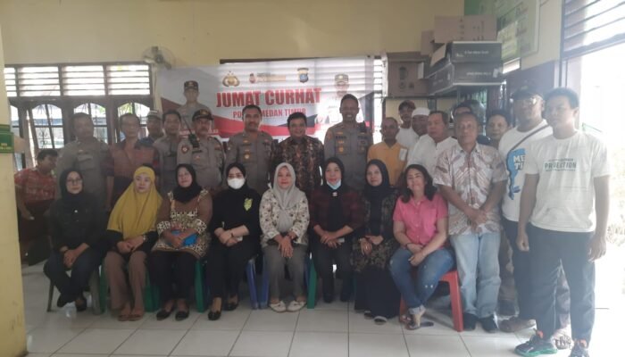 Jumat Curhat Kali Ini Polsek Medan Timur Kunjungi Kelurahan Gaharu 