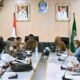 Kepala Dinas Perindustrian, Perdagangan, Energi dan Sumber Daya Mineral Provinsi Sumut Mulyadi Simatupang yang didampingi Kepala Bidang Informasi dan Komunikasi Publik Dinas Komunikasi dan Informatika Provinsi Sumut Harvina Zuhra saat Konferensi Pers bersama Wartawan terkait Ketersediaan Bahan Pokok dan Situasi Harga Menjelang Idulfitri 1444H di Ruang Rapat 1, lantai 2 Kantor Gubernur Sumut Jalan Diponegoro No. 30 Medan, Senin (3/4/2023). (Foto : Istimewa).