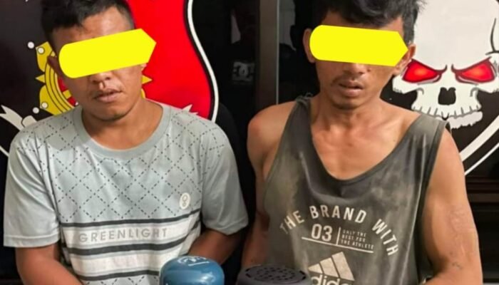 Polres Asahan Ringkus Dua Pelaku Pencurian Mesin Air