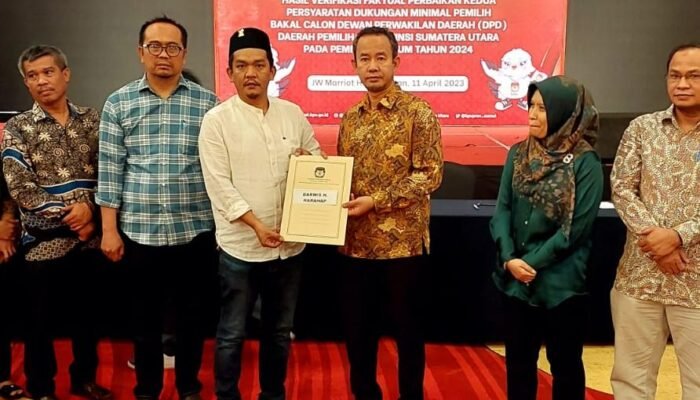 KPU Sumut Nyatakan Darwis H Harahap Memenuhi Syarat Bacalon DPD RI