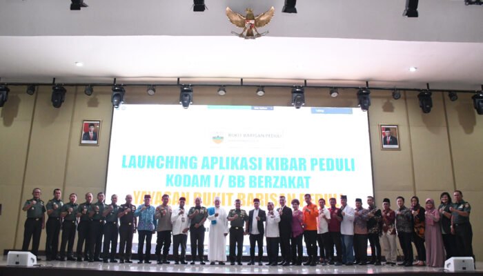 Pangdam I/BB Launching Aplikasi Kibar Peduli 