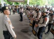 167 Personil Dit Samapta Diturunkan Amankan Aksi Unjuk Rasa di DPRD Sumsel