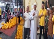 Ketua PK Partai Golkar Belawan Berbagi Daging Kurban Kepada Masyarakat