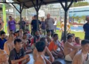 Laksanakan Jalan Sehat, Dandim Langkat Sambangi Lapas Binjai Kanwil Kumham Sumut