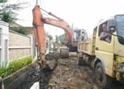 Pemasangan U-dicth Sepanjang 624 Meter, Dinas SDABMBK Tingkatkan Saluran Drainase Jalan Jermal VII