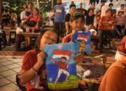 Warnai Beranda Kreatif Medan, Aksi Melukis Kanak-kanak dengan Limbah Plastik