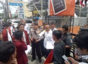 Polrestabes Medan Kawal Unjuk Rasa Massa Aksi IMM di Kantor Bawaslu Sumut