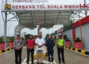 Plt.Bupati Langkat Syah Afandin Resmi Membuka Gerbang Tol Kwala Bingai Stabat