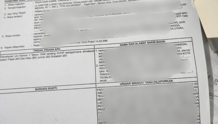 Oknum Kepling di Tegal Sari I Diduga Gelapkan Dana Pendataan Kader dan Pemalsuan Tanda Tangan