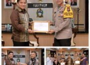 Pj Gubernur Sumut Beri Penghargaan Kapolrestabes Medan dan Kasat Reskrim