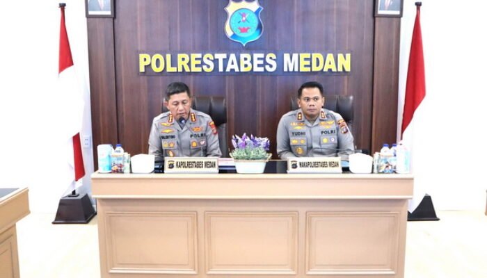Kapolrestabes Medan Pimpin Rapat Evaluasi Gangguan Kamtibmas September 2023