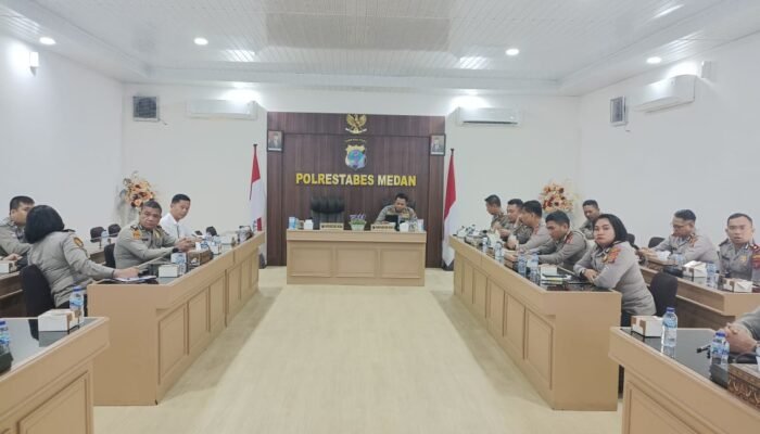 Wakapolrestabes Medan Pimpin Zoom Meeting Operasi Mantap Brata Toba