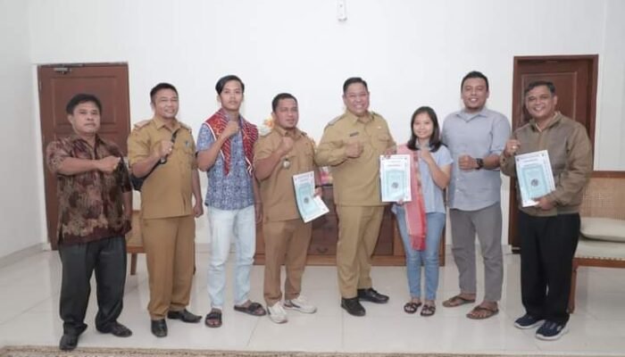 Eddy Keleng Terima Audiensi Panitia Gendang Guro-guro Aron Muda Mudi Tigalingga