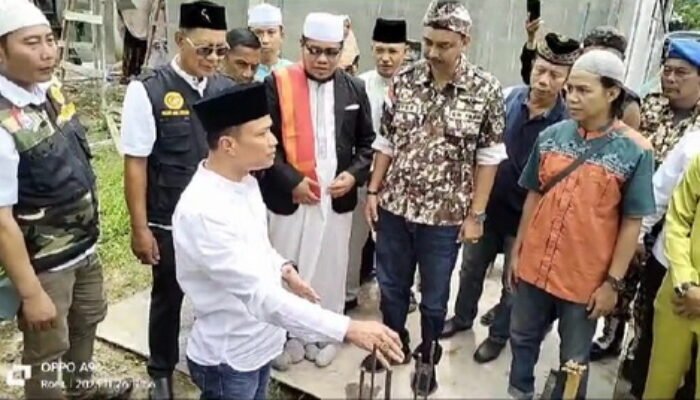 Haris Kelana Letakkan Batu Pertama Pembangunan Pesantren Al Muflihun Tahap II