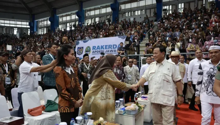 Menhan Prabowo Bantah Cari Dukungan di Rakerda APDESI Jabar 