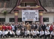 Bupat Dairi Hadiri Apel Siaga Deklarasi Kampanye Damai Bersama Bawaslu