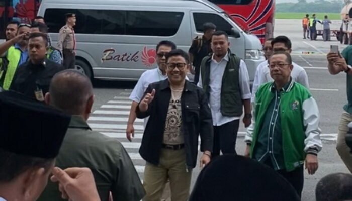 Mendarat di Kualanamu, Cak Imin Kampanye di Sumut