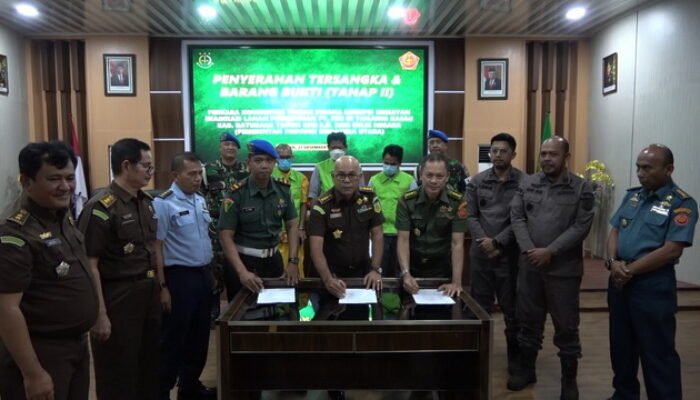 Pidmil Kejati Sumut Tahap II Perkara Koneksitas Dugaan Korupsi Eradikasi Lahan PT PSU Rp50,4 Miliar