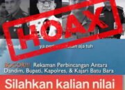 Postingan Medsos Kajari Batubara Menangkan Capres Dipastikan Hoax