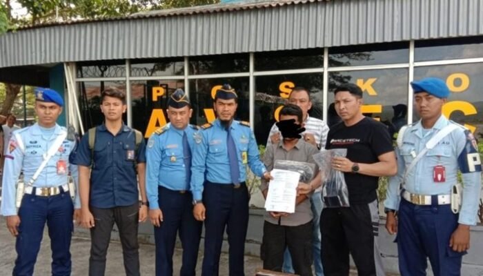 Avsec Bandara SIM Aceh Besar Amankan Pria Penyelundup 1,2 Kg Sabu