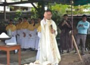 Bupati Dairi Hadiri Peletakan Batu Pertama Pembangunan Gedung Karya Pastoral Paroki Sidikalang