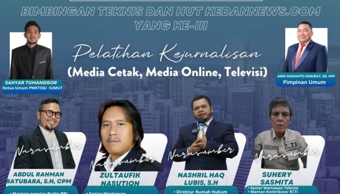 PWKTOGI Gelar Pelatihan Jurnalistik di Medan