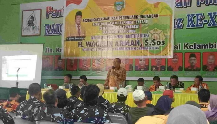 Wagirin Sosialisasi Ranperda Ketertiban dan Ketentraman Masyarakat, Soroti Narkoba dan Judi