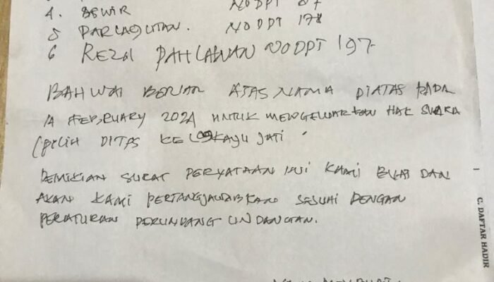 Saksi Caleg Temukan Pemilih tak Masuk DPT Nyoblos di TPS Kayu Jati Panyabungan