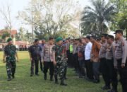 Pengamanan Kunjungan Presiden, Forkopimda Labuhanbatu Gelar Apel Pasukan